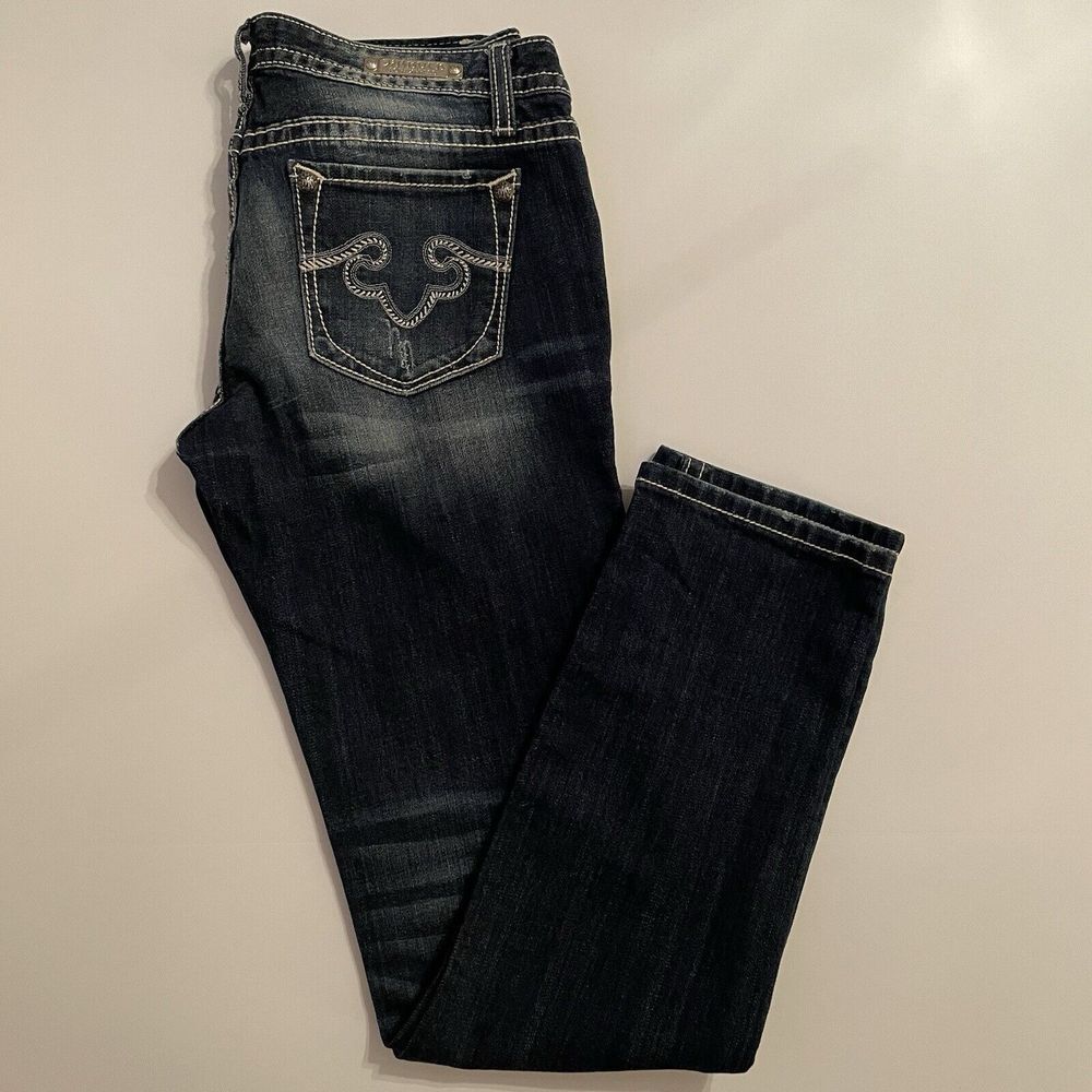 ReRock For Express Jeans Skinny Size 8 R Denim Dark Wash‎